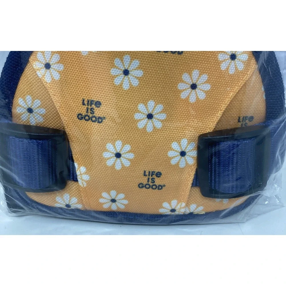 Life is Good Floral Daisy Pattern‎ Dog Harness Size LARGE 40-100 lbs NWT   🌼